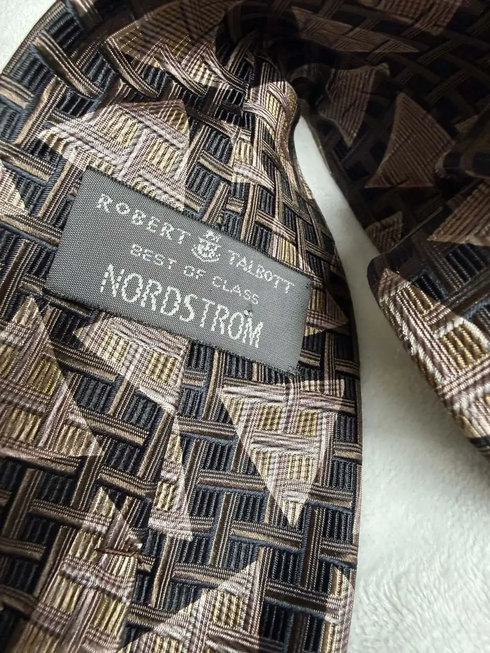 Robert Talbott Best of Class for Nordstrom Men's Hand Sewn Silk Necktie, Brown a